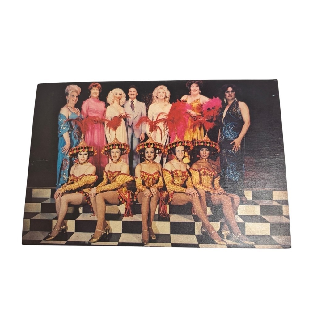 Vintage Finocchio's San Francisco Female Impersonators Drag Show Postcard